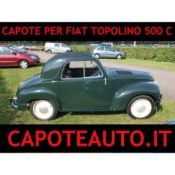 capote topolino 500 c con lunotto cucito in pvc