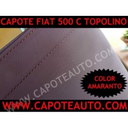 capote topolino 500 c in pvc con lunotto elettrosaldato