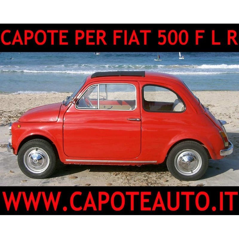 capote fiat 500 pvc nero