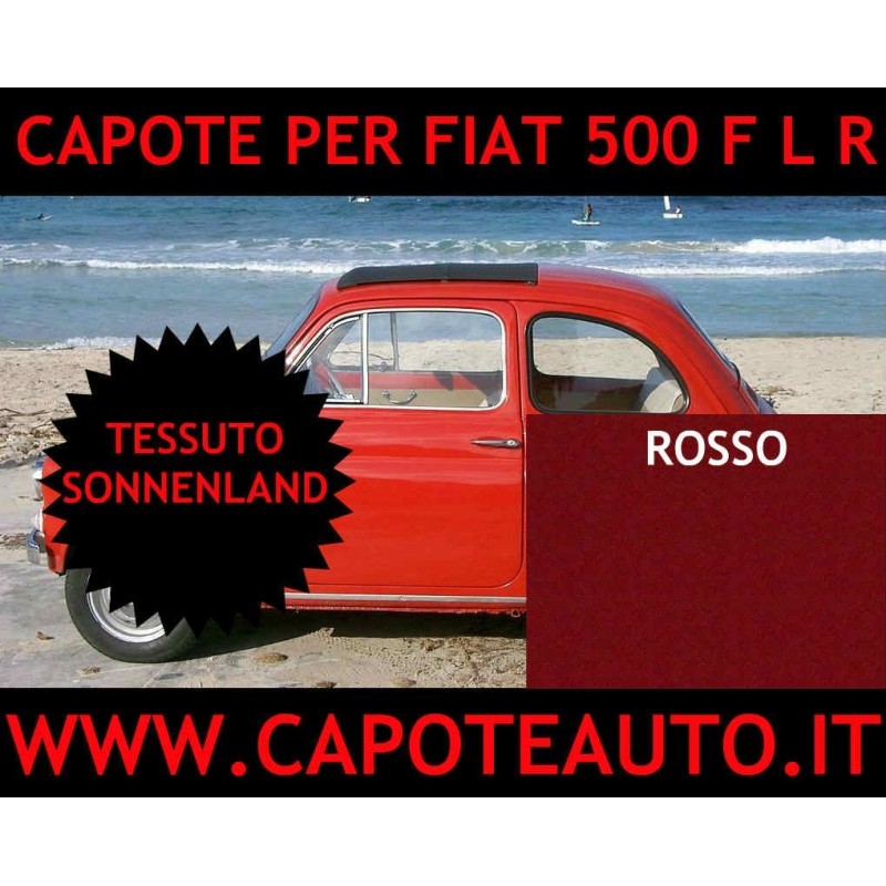 capote fiat 500 flr tessuto sonnenland bordeaux