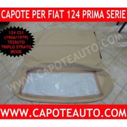 capote fiat 124 spider cs1 tessuto di ultima generazione 1967/1978