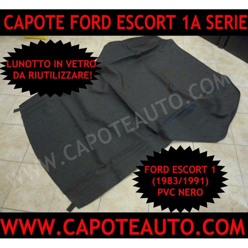 capote ford escort cabrio mk3 1983/1991 pvc nero