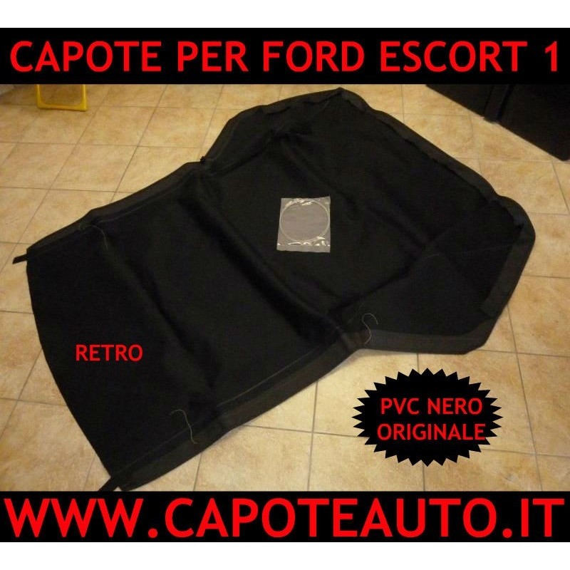 capote ford escort cabrio mk3 1983/1991 pvc nero