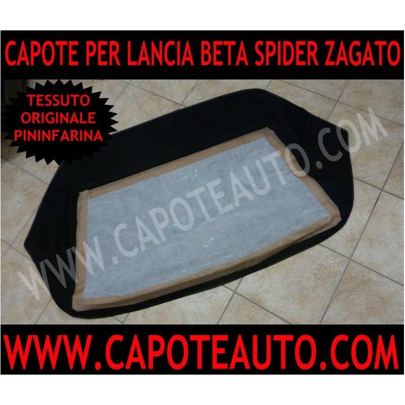capote lancia beta spider zagato in tela pininfarina