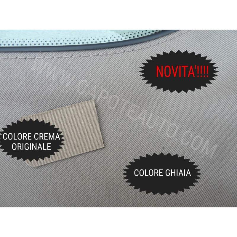 novità! capote new beetle color ghiaia volkswagen lunotto rinforzat...