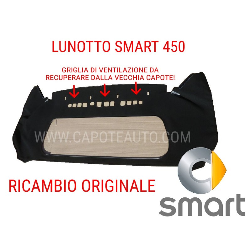 lunotto di ricambio originale per smart 450 (1999/2007)